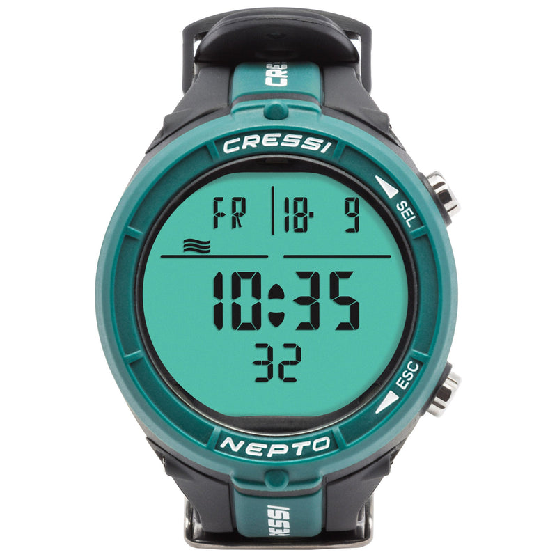 Open Box Cressi Nepto Scuba Diving Computer - Blue - DIPNDIVE