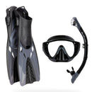 Cressi Adventure Snorkeling Set - Tino Mask, Scilla Snorkel, Tonga Fins - DIPNDIVE