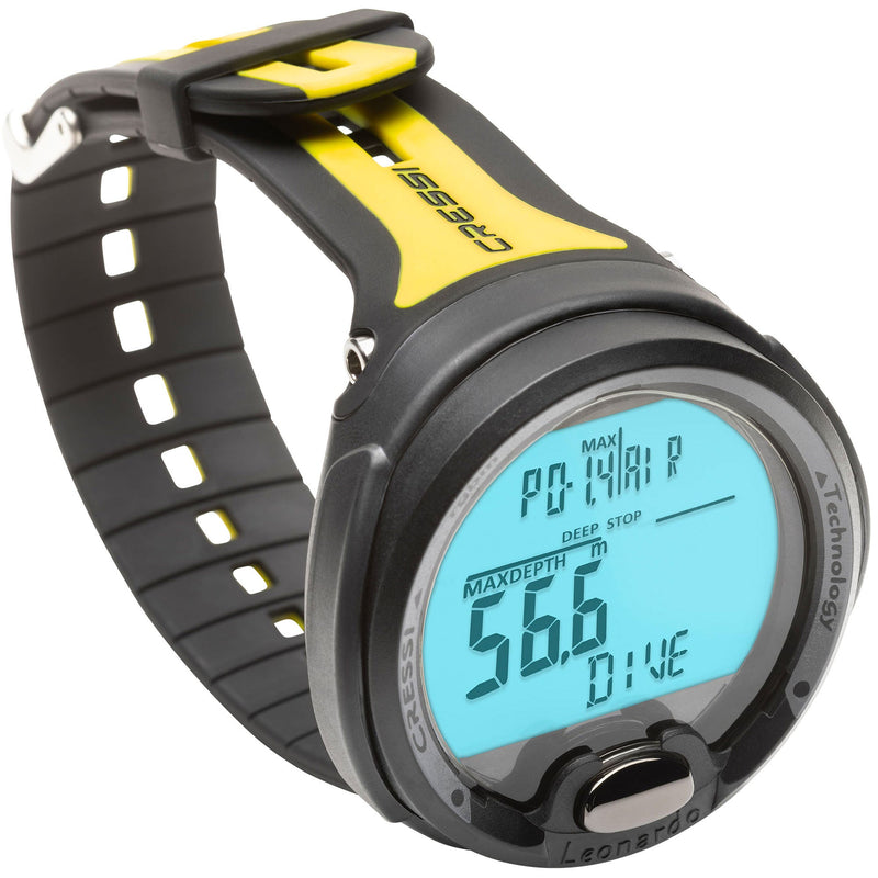 Used Cressi Leonardo 2.0 Dive Computer Watch - Black/Yellow