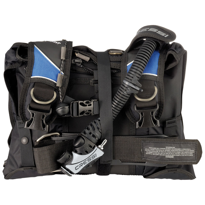 Used Cressi Travelight Scuba Dive Buoyancy Compensator - Black/Blue - Small