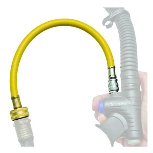 Used Innovative Scuba Concepts BC Flush Hose with Inflator Adapter