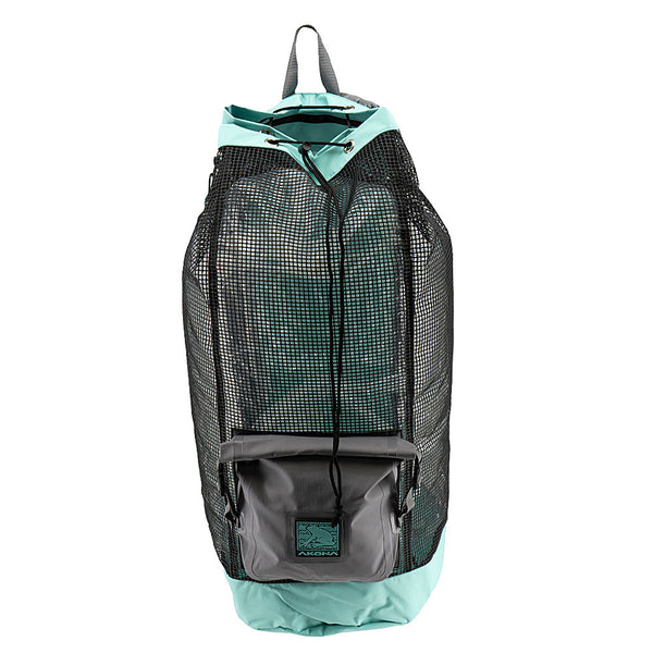 Used Akona Huron DX Heavy Duty Mesh Backpack with Dry Bag - Tiffany