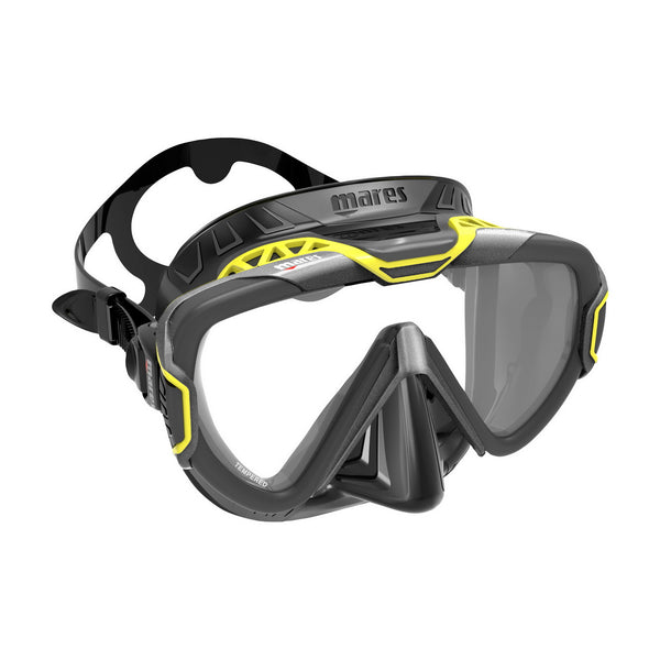 Used Mares Pure Wire Scuba Mask - Black / Yellow