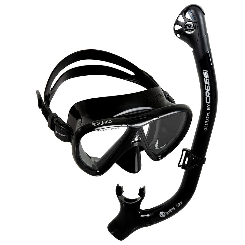 Cressi The Ikarus Mask and Orion Snorkel Combo Set - DIPNDIVE