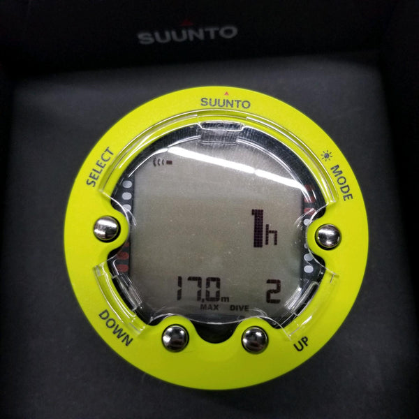 Used Suunto Zoop Novo Wrist Scuba Diving Computer (Lime) - DIPNDIVE