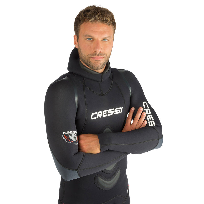 Used Cressi Apnea 2-Piece 5mm Freediving Spearfishing Wetsuit-Small