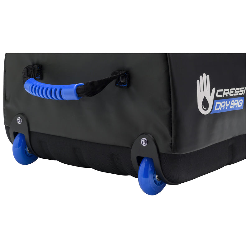 Open Box Cressi Tuna Dry Wheeled Bag - Black/Blue - DIPNDIVE