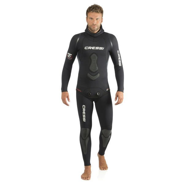 Open Box Сressi 5mm Apnea Spearfishing Wetsuit - Black - 4 / Large