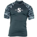 Open Box ScubaPro Men's UPF 50 Short Sleeve Rash Guard - Graphite, Size XLG - DIPNDIVE