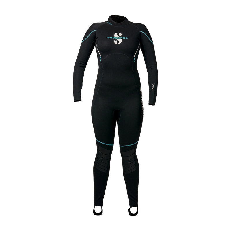 Open Box ScubaPro 0.5mm Women's Sport Steamer - Black/Caribbean - XX-Large - DIPNDIVE