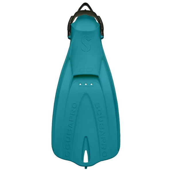 Used ScubaPro Go Travel Dive Fins - Turquoise - X-Small/Small - DIPNDIVE