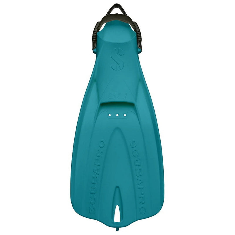 Used ScubaPro Go Travel Dive Fins - Turquoise - X-Small/Small - DIPNDIVE
