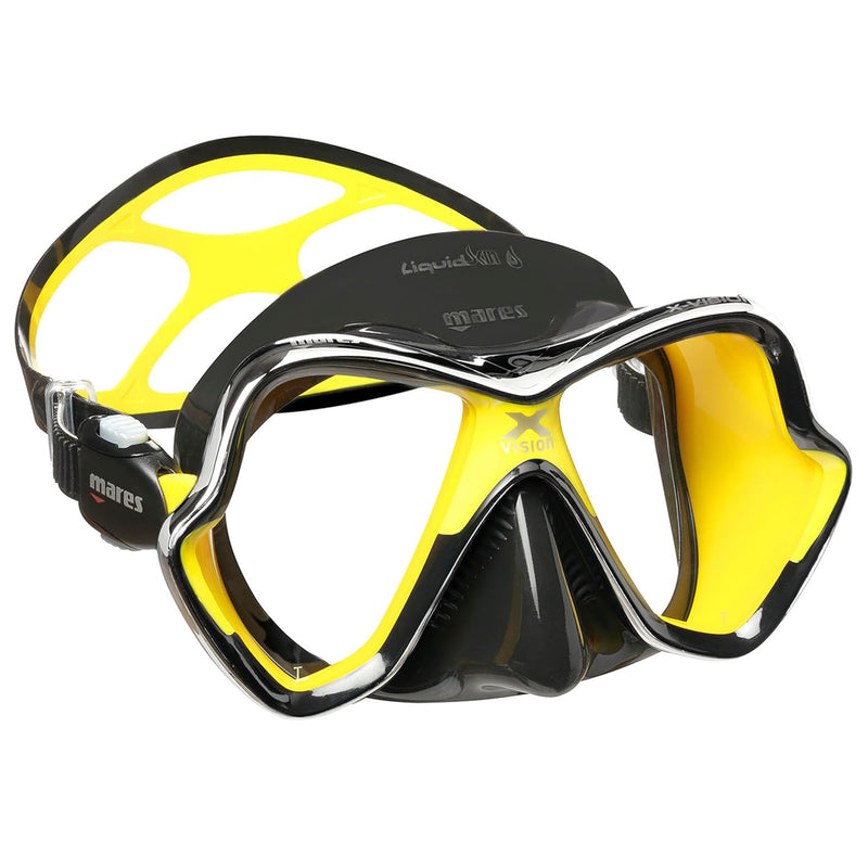 Mares X-Vision Chrome Liquidskin Scuba Dive Mask
