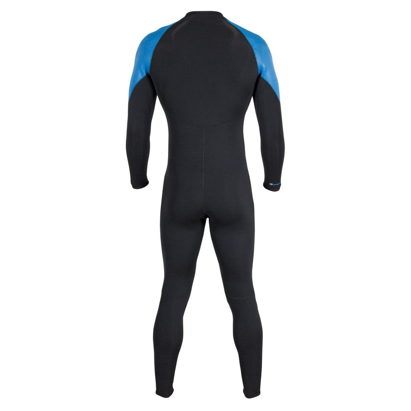 Open Box Henderson 3mm Mens Thermoprene Pro Front Zip Jumpsuit - Black/Blue - X-Large