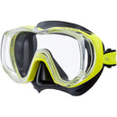 Used Tusa M-3001 Freedom Tri-Quest Dive Mask - Black/Energy Green - DIPNDIVE