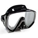 Open Box Tilos Titanica Dive Mask - Black Silicone - DIPNDIVE
