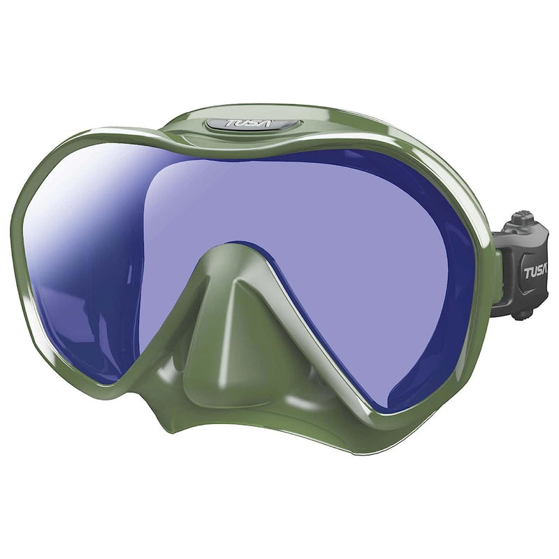 Used Tusa Zensee Pro Scuba Diving Mask - Khaki