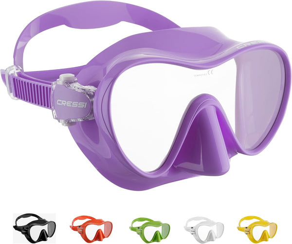 Open Box Cressi F1 Frameless Dive Mask - Lilac - DIPNDIVE
