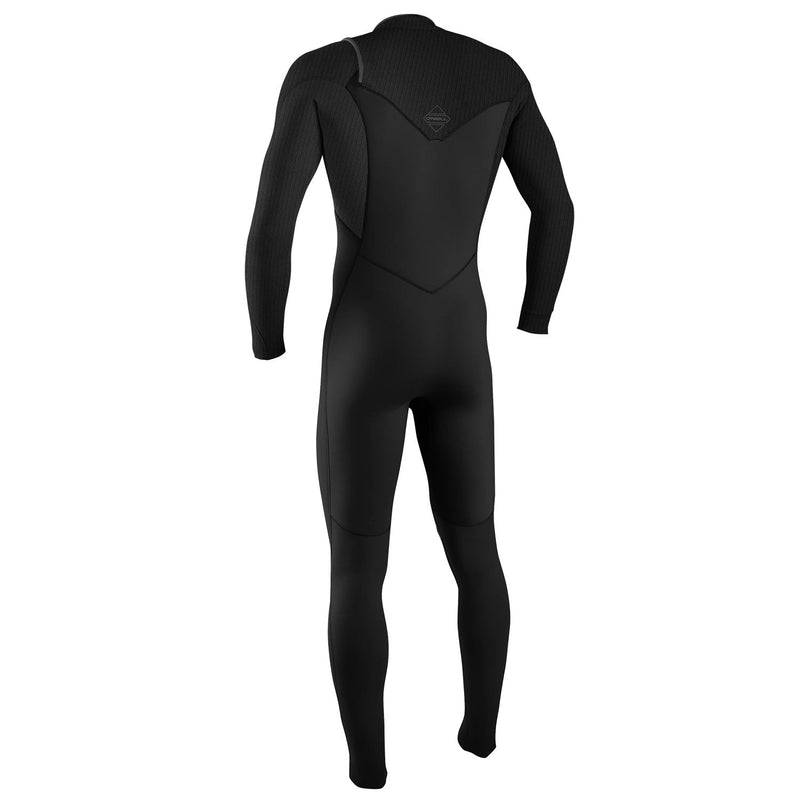 Used O'Neill Men's Hyperfreak 3/2mm Chest Zip Full Wetsuit - Black / Black - X-Large