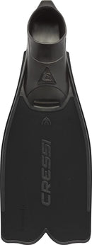 Open Box Cressi Rondinella Full Foot Fins - Black - 41/42 (7-8) - DIPNDIVE