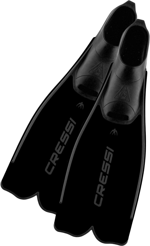 Open Box Cressi Rondinella Full Foot Fins - Black - 39/40 (5.5--6.5) - DIPNDIVE
