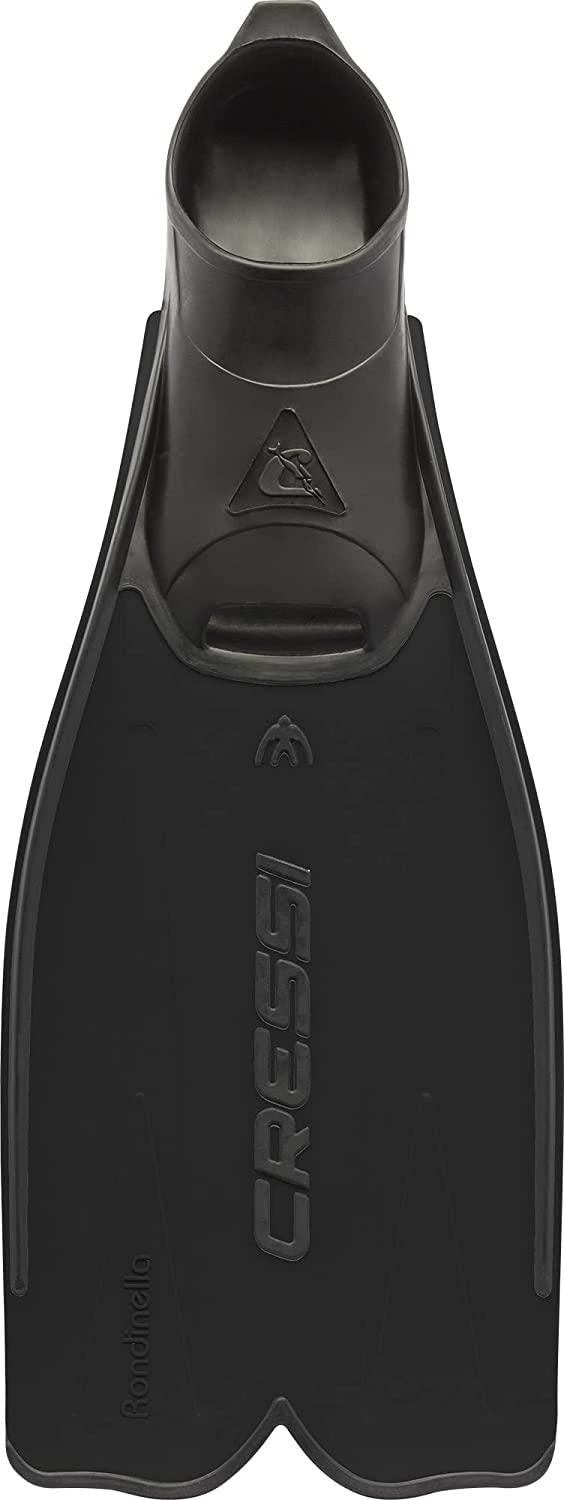 Open Box Cressi Rondinella Full Foot Fins - Black - 39/40 (5.5--6.5) - DIPNDIVE