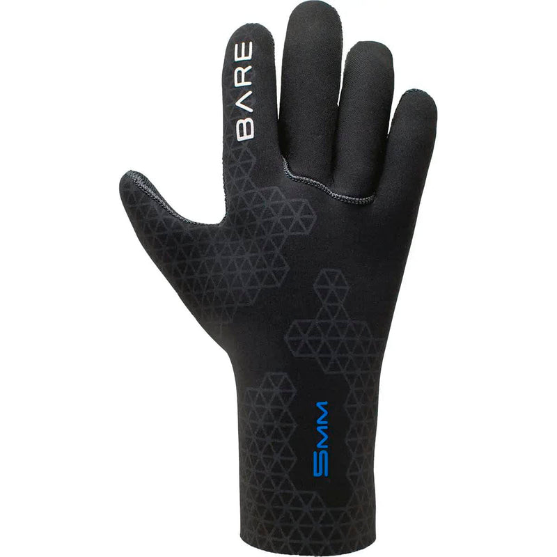 Open Box Bare 5mm S-Flex Dive Glove - Black - Large - DIPNDIVE
