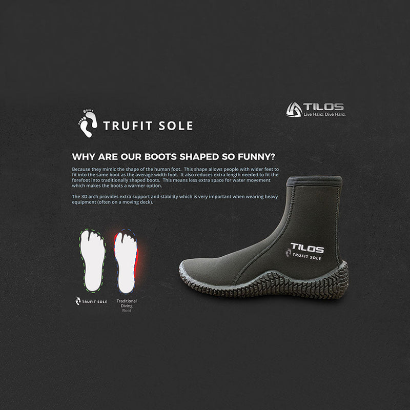Used Tilos 3mm Beach Boot Trufit Sole-13