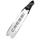 Used Cressi Gara Modular Impulse Turbo Scuba Dive Fins - White - 40/41 - DIPNDIVE