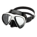 Open Box Riffe Nekton Scuba Dive Mask - Black Silicone/White Frame - DIPNDIVE