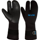 Open Box Bare 7mm Unisex Three-Finger Scuba Dive Mitts - Medium - DIPNDIVE