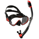 Cressi F-Dual and Supernova Dry Snorkel Combo - DIPNDIVE