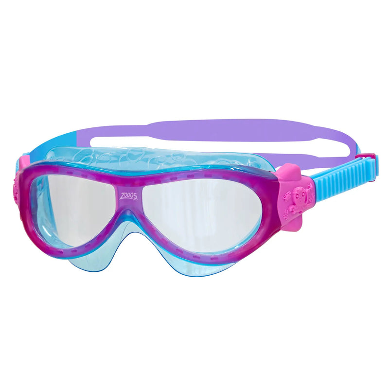 Zoggs Phantom Kids Mask Purple Blue Clear