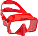 Used Cressi SF1 Squared Frameless Dive Mask - Red - DIPNDIVE