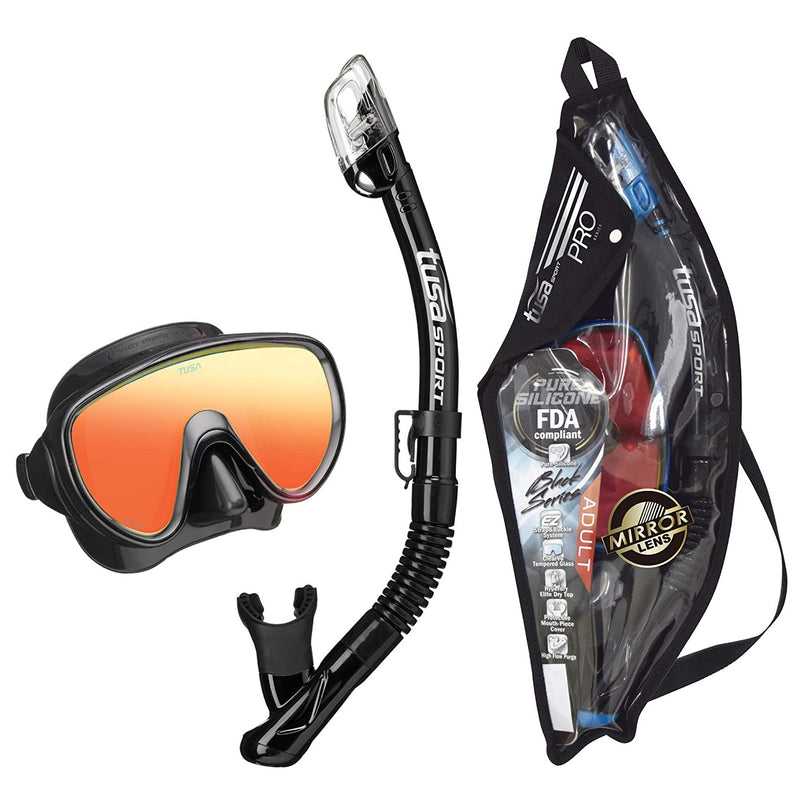 Used Tusa Serene Adult Combo - Mirrored Black/Black