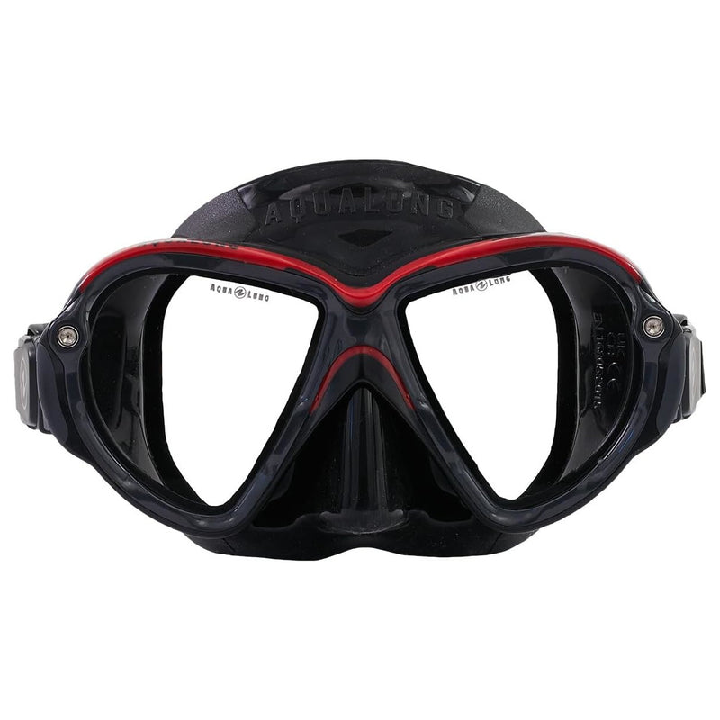 Used Aqua Lung Reveal Ultrafit Dive Mask - Black/Red/Black - Small