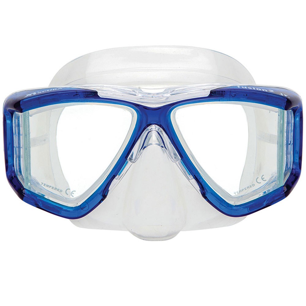 Used XS Scuba Fusion 2 Jr Dive Mask - Blue | DIPNDIVE