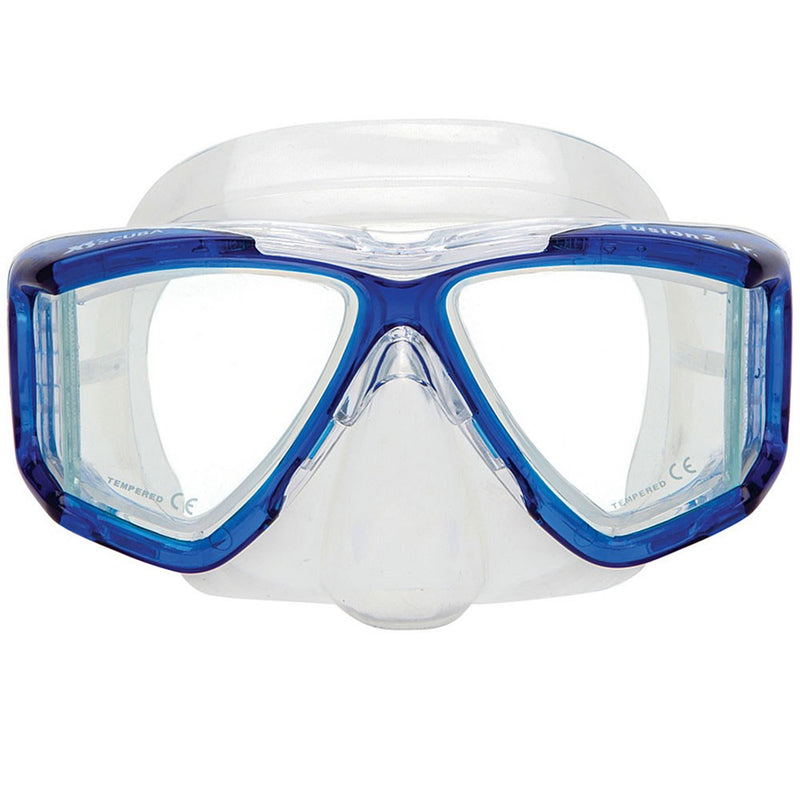 Used XS Scuba Fusion 2 Jr Dive Mask - Blue