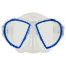 Used Aqua Lung Duetto Scuba Dive Mask - Transp/Blue - DIPNDIVE