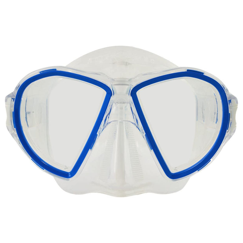 Used Aqua Lung Duetto Scuba Dive Mask - Transp/Blue - DIPNDIVE