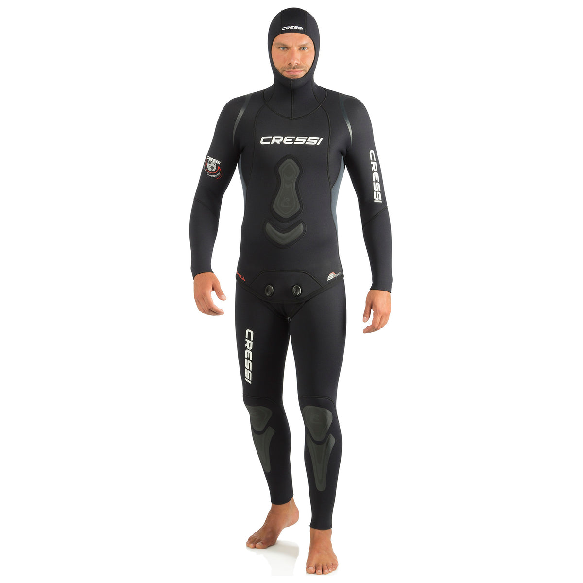 Cressi apnea 5mmウェットスーツ フード付き Cressi 5mm Apnea Unisex 2-Piece Wetsuit - Scuba