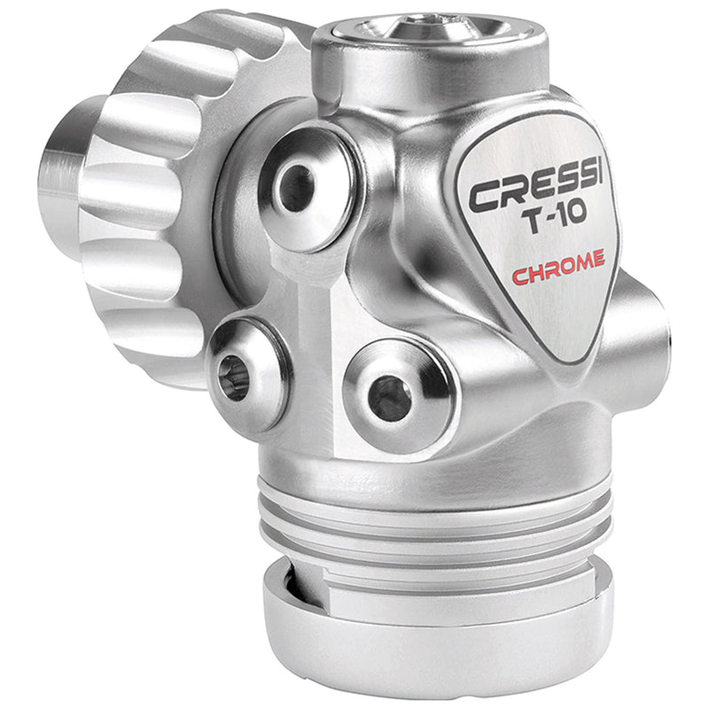 Cressi T10-SC Cromo-Master Cromo DIN Scuba Diving Regulator - DIPNDIVE