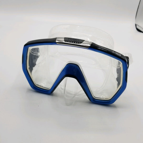 Used Tusa M-1001 Freedom HD Mask - Fishtail Blue - DIPNDIVE