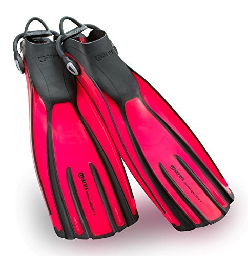 Used Mares Avanti Quattro Plus Open Heel Dive Fins - Flamingo - Small