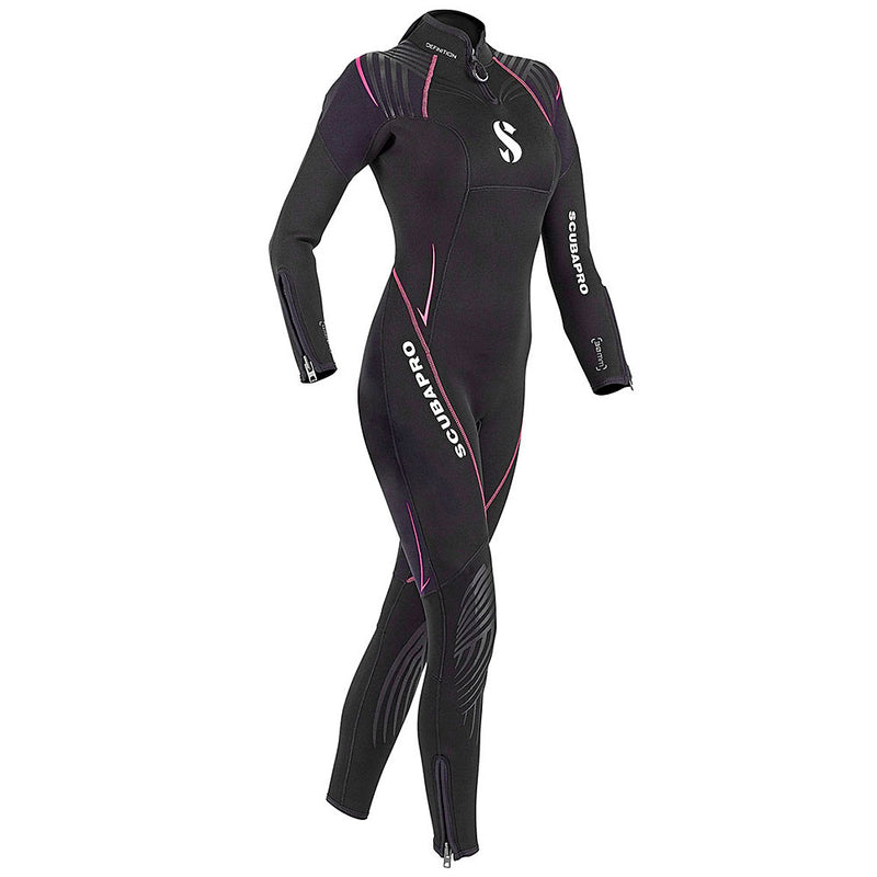 Used ScubaPro Women's Definition Steamer 3mm Wetsuit - Black/Pink - XSmall