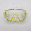 Open Box TUSA M-3001 Freedom Tri-Quest Scuba Diving Mask, Clear/Flash Yellow - DIPNDIVE