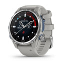 Garmin Descent Mk3 43 mm Stainless Steel with Fog Gray Silicone Band - DIPNDIVE