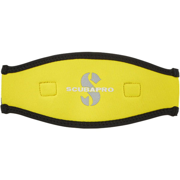 Used ScubaPro 2.5mm Neoprene Mask Strap-Black / Yellow - DIPNDIVE