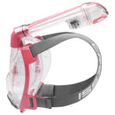 Used Cressi Duke Dry Full Face Mask, Clear/Pink, Size: Medium/Large - DIPNDIVE