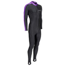 Used NeoSport Unisex Full Body Sport Skin Suit - Black / Lavender - X-Large - DIPNDIVE